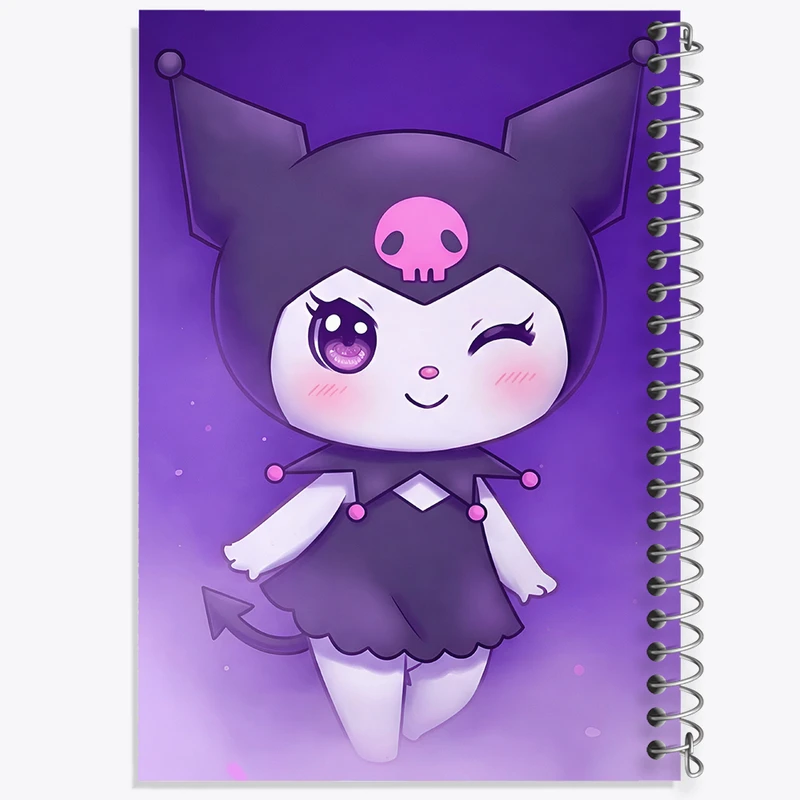 دفتر مشق 100 برگ خندالو طرح کرومی (Kuromi) کد N8966