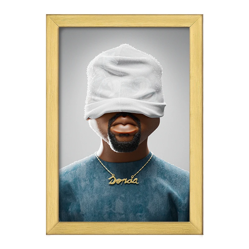 تابلو خندالو طرح کانیه وست (Kanye West) کد F759