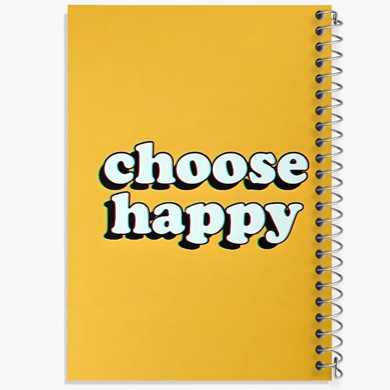 دفتر ژورنال نویسی 50 برگ خندالو مدل نقطه ای طرح Choose Happy کد F3696