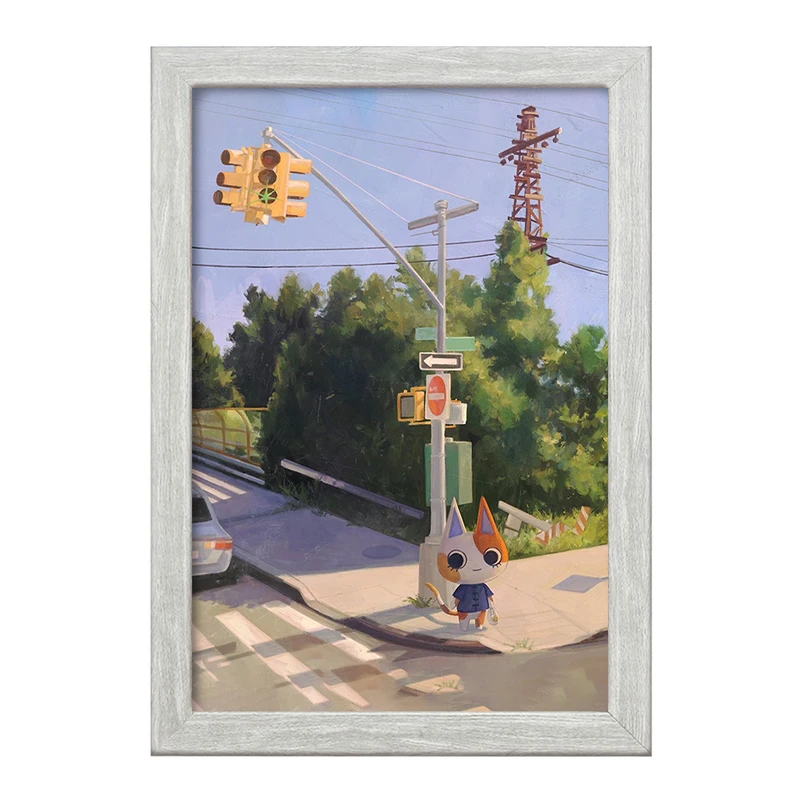 تابلو خندالو طرح بازی انیمال کراسینگ (Animal Crossing) کد 32661