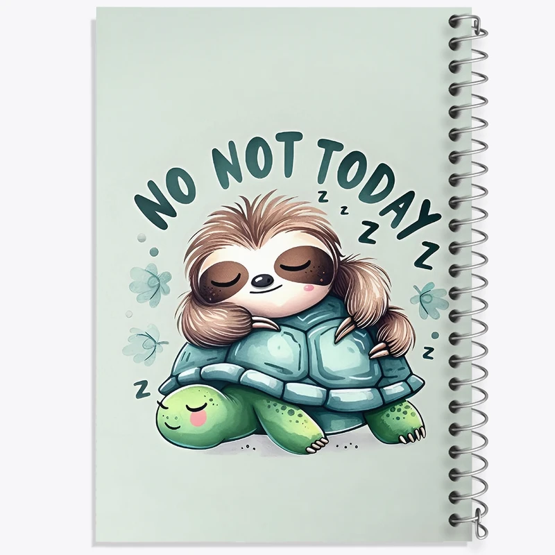 دفتر شطرنجی 50 برگ خندالو طرح تنبل بامزه کد F9364