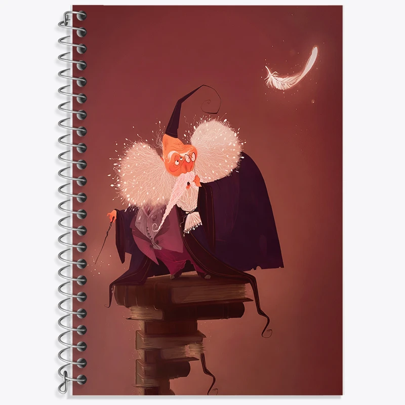 دفتر زبان دوخط 50 برگ خندالو طرح پروفسور فیلیوس فلیت کد F8823