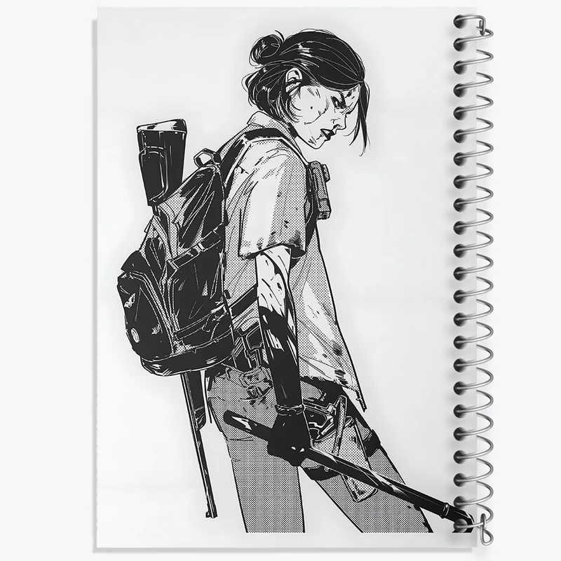 دفتر طراحی 50 برگ خندالو طرح آخرین بازمانده از ما (The Last of Us) کد F4453