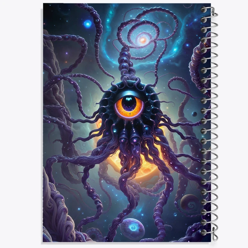 دفتر طراحی 50 برگ خندالو طرح موجود فضایی کد N1416