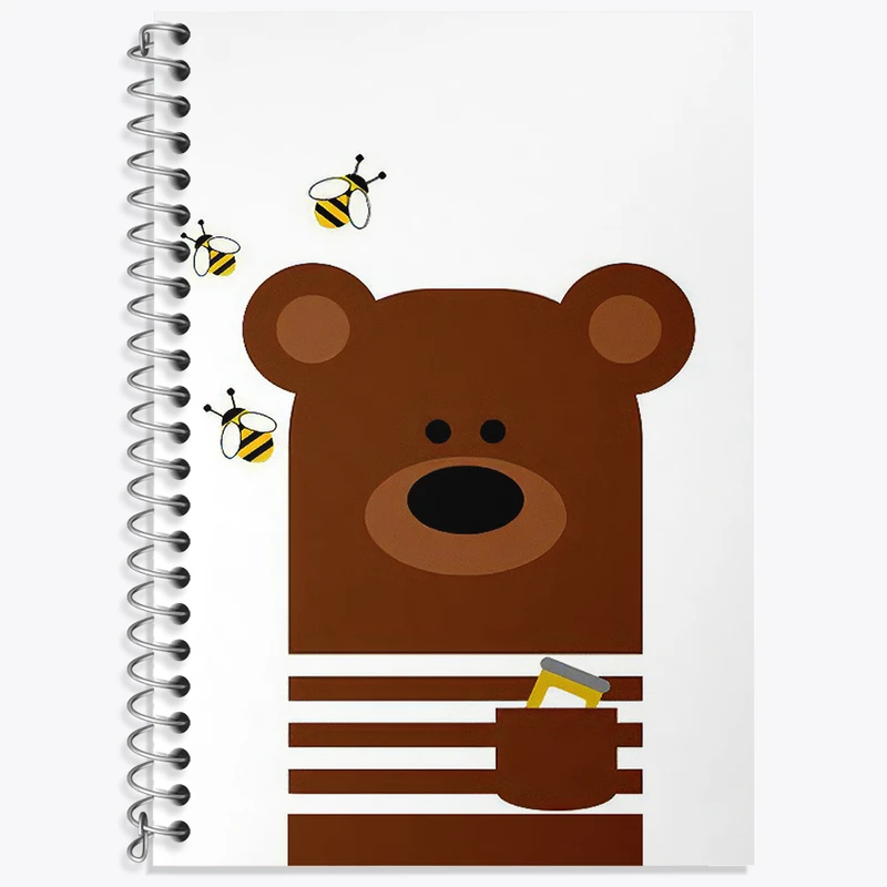 دفتر نت موسیقی 50 برگ خندالو طرح خرس بامزه کد F3163