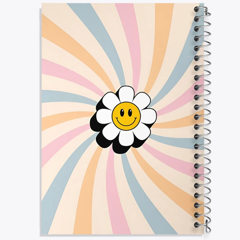 دفتر مشق 50 برگ خندالو طرح ایموجی گل کد F3187