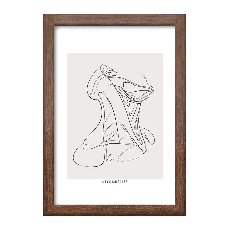 تابلو خندالو طرح عضلات گردن (Neck Muscles) کد F13928