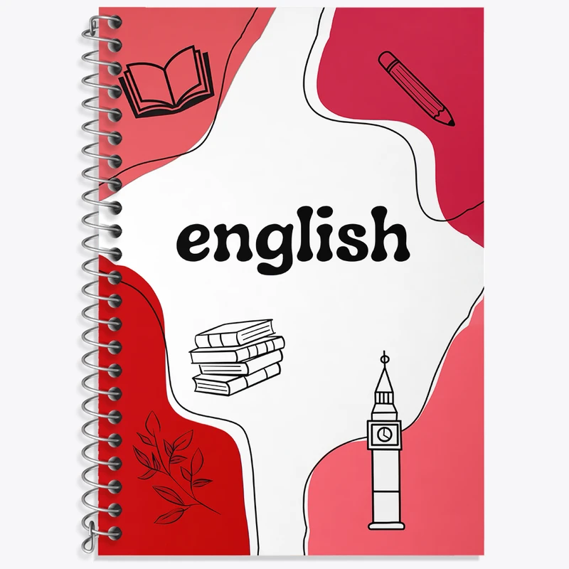 دفتر نت موسیقی 50 برگ خندالو طرح انگلیسی کد N7034