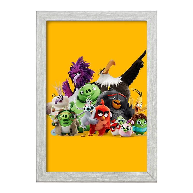 تابلو خندالو طرح پرندگان خشمگین Angry Birds  کد 13860