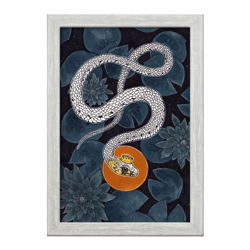 تابلو خندالو طرح مار کد F14126