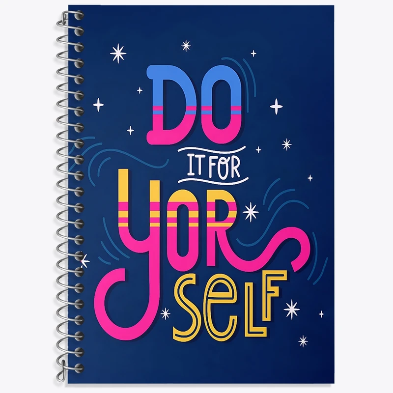 دفتر لغت 50 برگ خندالو طرح Do It For Yor Self کد N6025