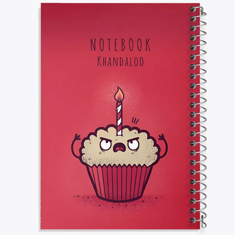 دفتر مشق 50 برگ خندالو طرح کاپ کیک عصبانی کد N6637