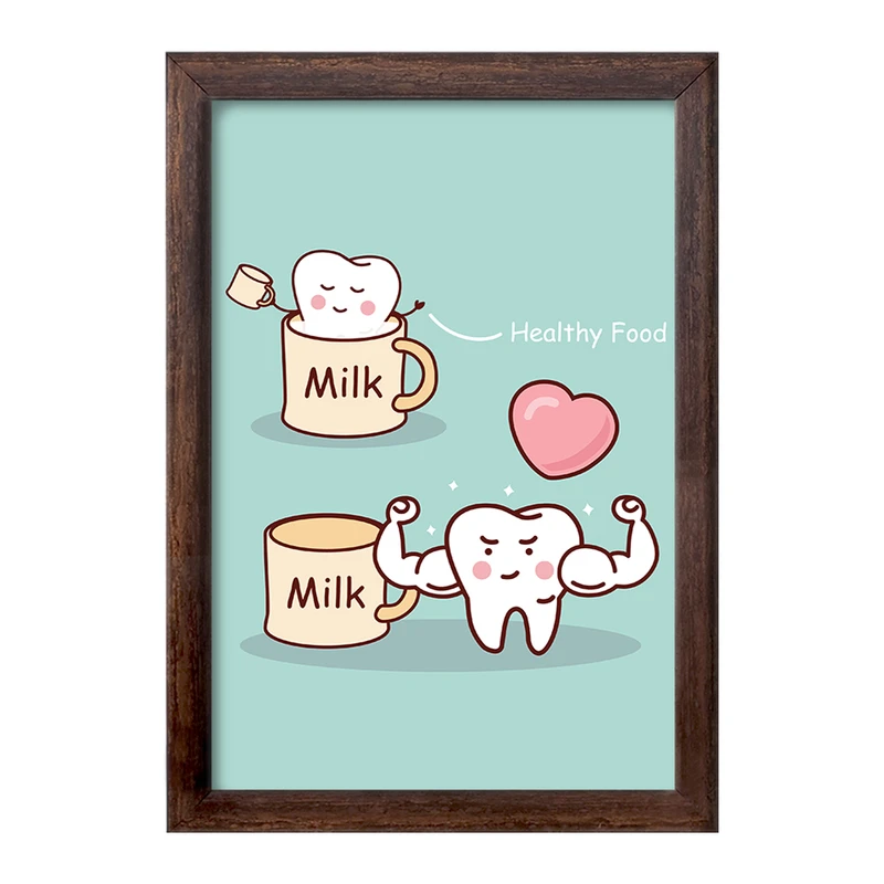 تابلو خندالو طرح دندان و دندان پزشکی کودکانه کد 36768