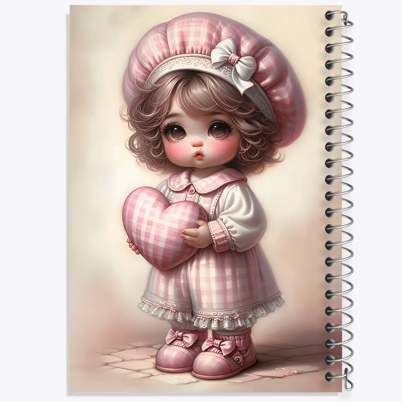 دفتر مشق 50 برگ خندالو طرح دخترانه کودکانه کد F9484