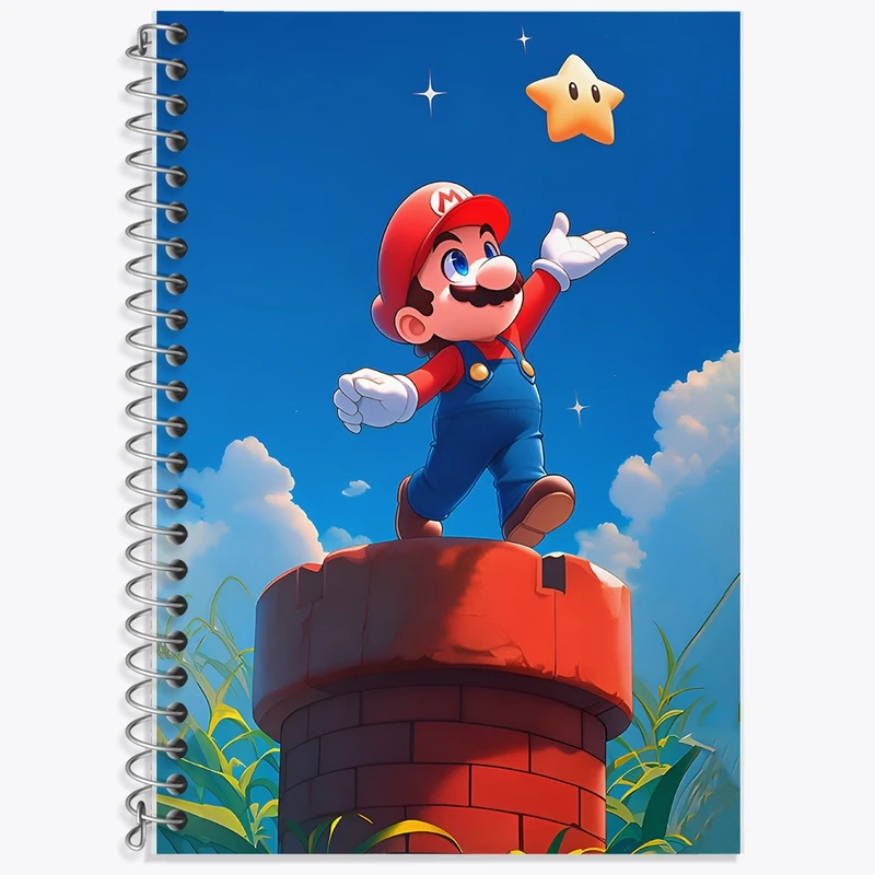 دفتر لغت 50 برگ خندالو طرح سوپر ماریو کد F12846