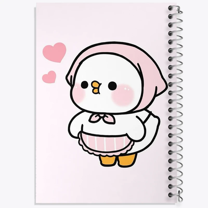 دفتر طراحی 50 برگ خندالو طرح جوجه کیوت و بامزه کد N2597