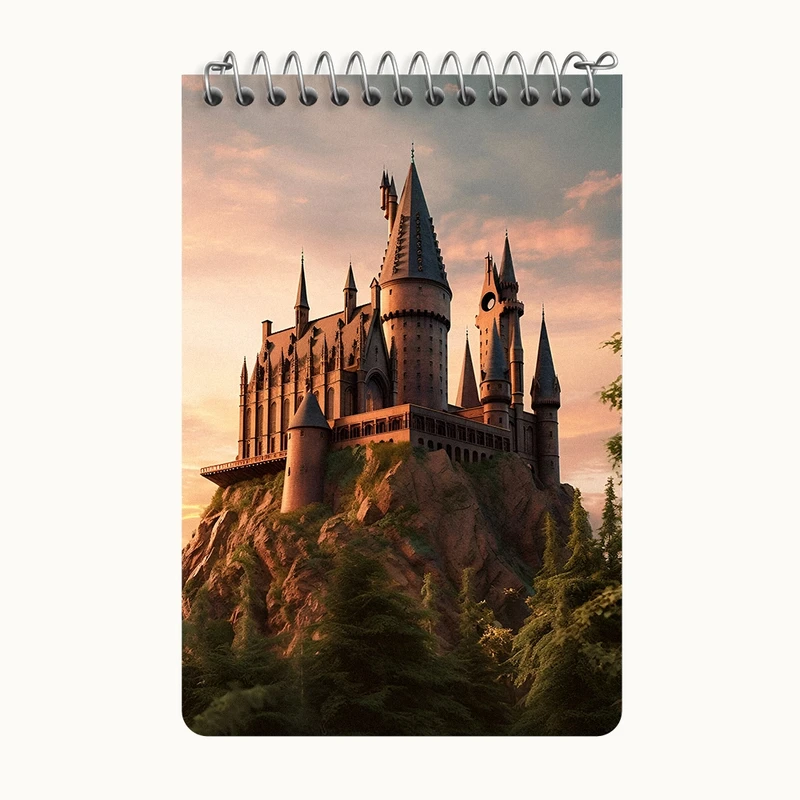 دفتر یادداشت 50 برگ خندالو طرح هاگوارتز هری پاتر کد F4265