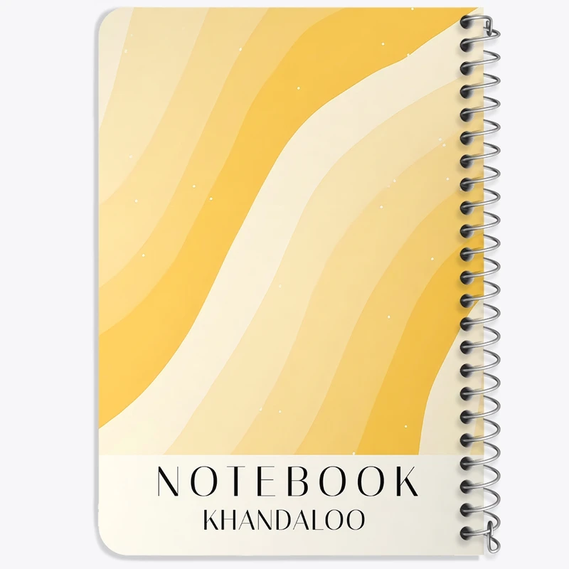 دفتر یادداشت 50 برگ خندالو طرح مینیمال پترن کد N9838