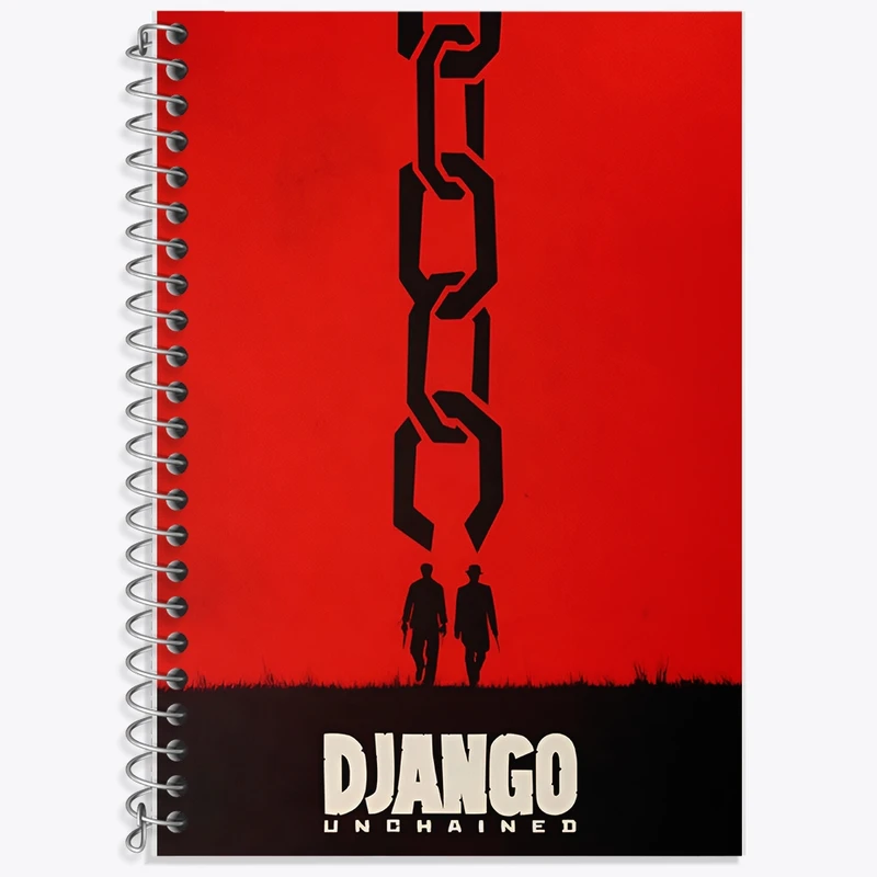 دفتر زبان 50 برگ خندالو مدل سه خط طرح جنگوی زنجیرگسسته (Django) کد F13540
