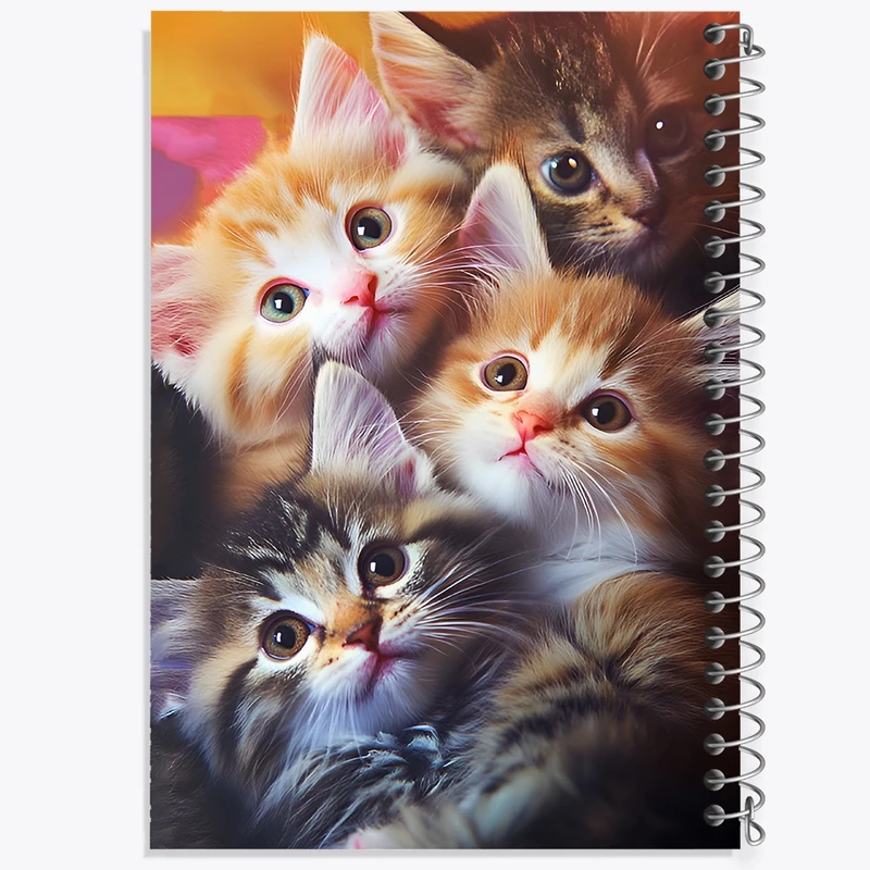 دفتر طراحی 50 برگ خندالو طرح گربه های بامزه کد F12090