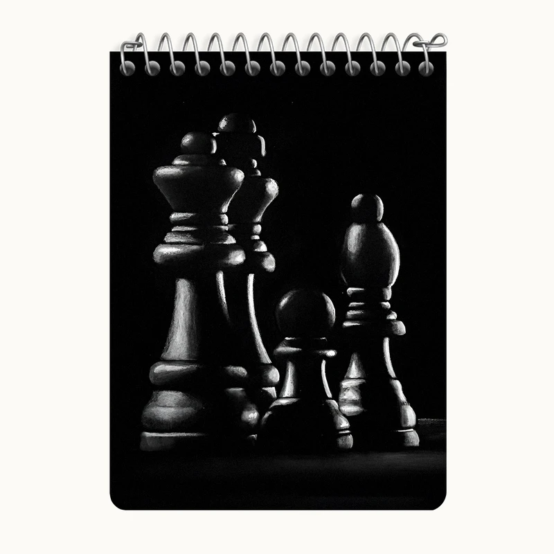 دفتر یادداشت 50 برگ خندالو طرح شطرنج کد N8284