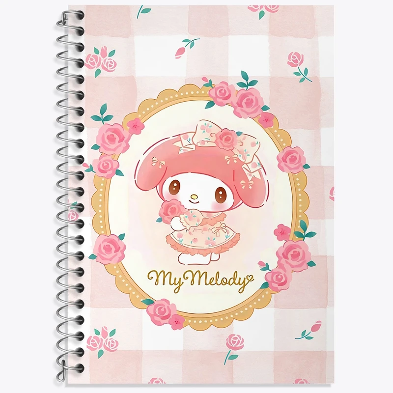 دفتر زبان 50 برگ خندالو مدل سه خط طرح مای ملودی (My Melody) کد N9005