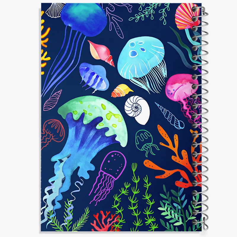 دفتر مشق 50 برگ خندالو طرح عروس دریایی کد N6893