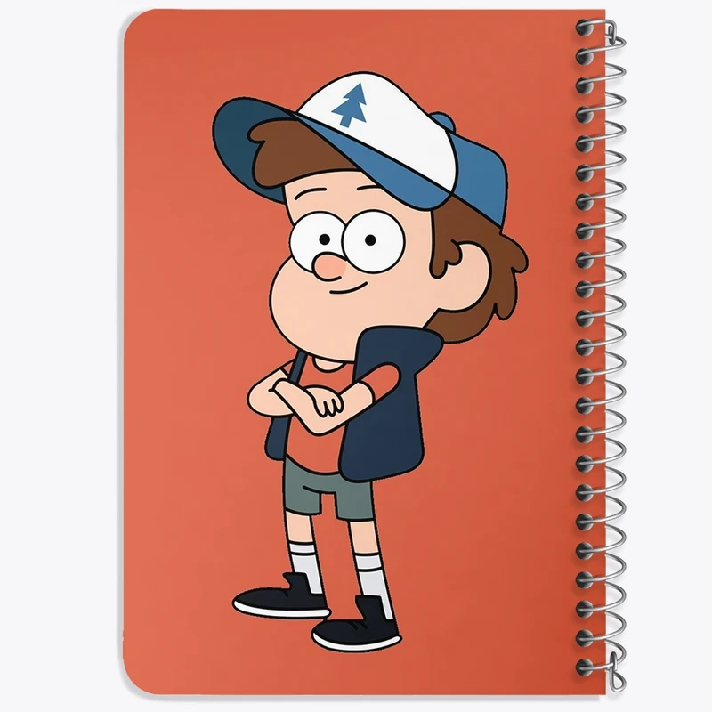 دفتر یادداشت 50 برگ خندالو طرح دیپر انیمیشن آبشار جاذبه Gravity Falls کد 26082
