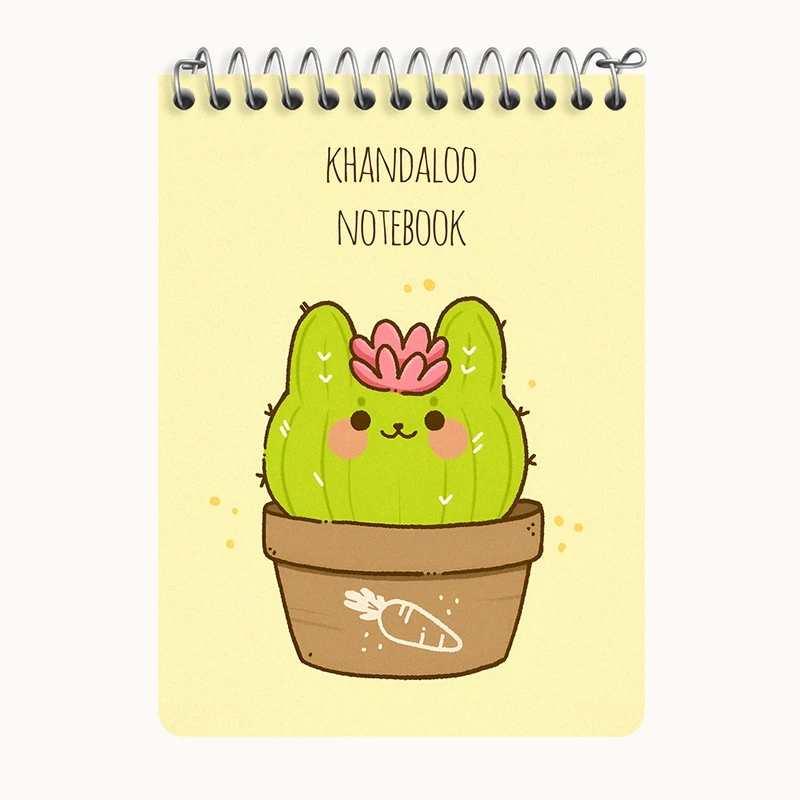 دفتر یادداشت 50 برگ خندالو طرح کاکتوس بامزه کد N8329