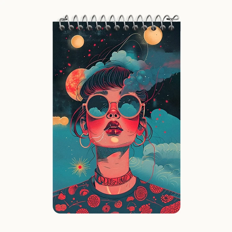 دفتر یادداشت 50 برگ خندالو طرح دخترانه کد F3278