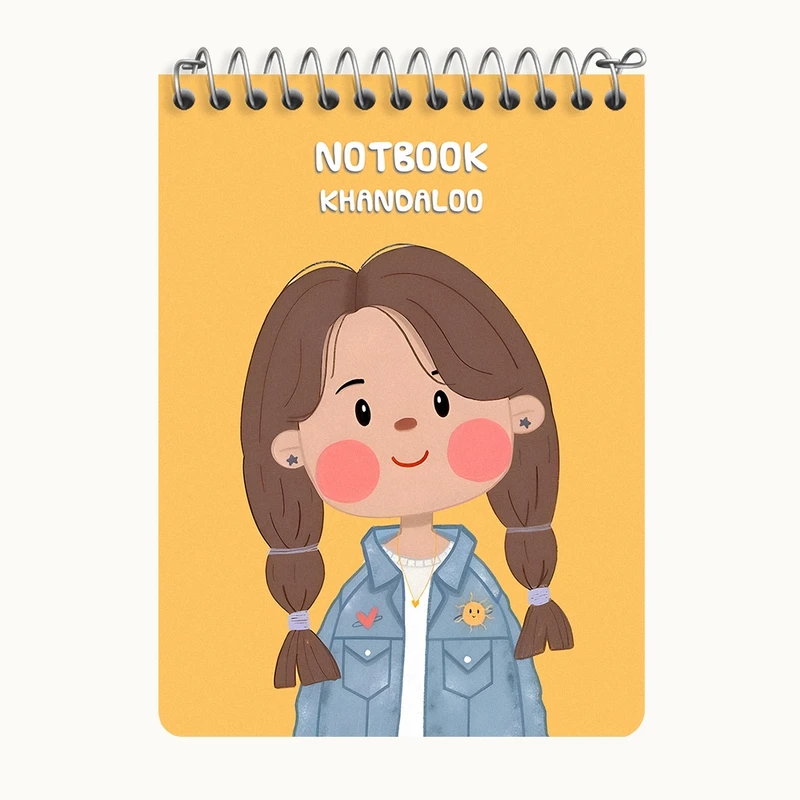 دفتر یادداشت 50 برگ خندالو طرح دخترانه کد N7177