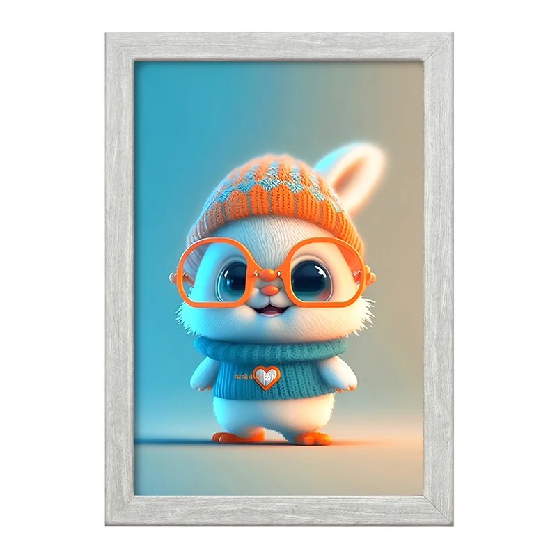 تابلو خندالو طرح خرگوش کیوت کد F5678