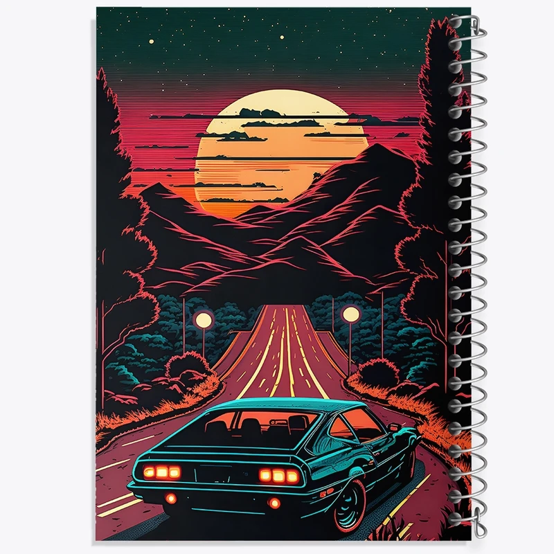 دفتر طراحی 50 برگ خندالو طرح جاده ی بی انتها کد F4674