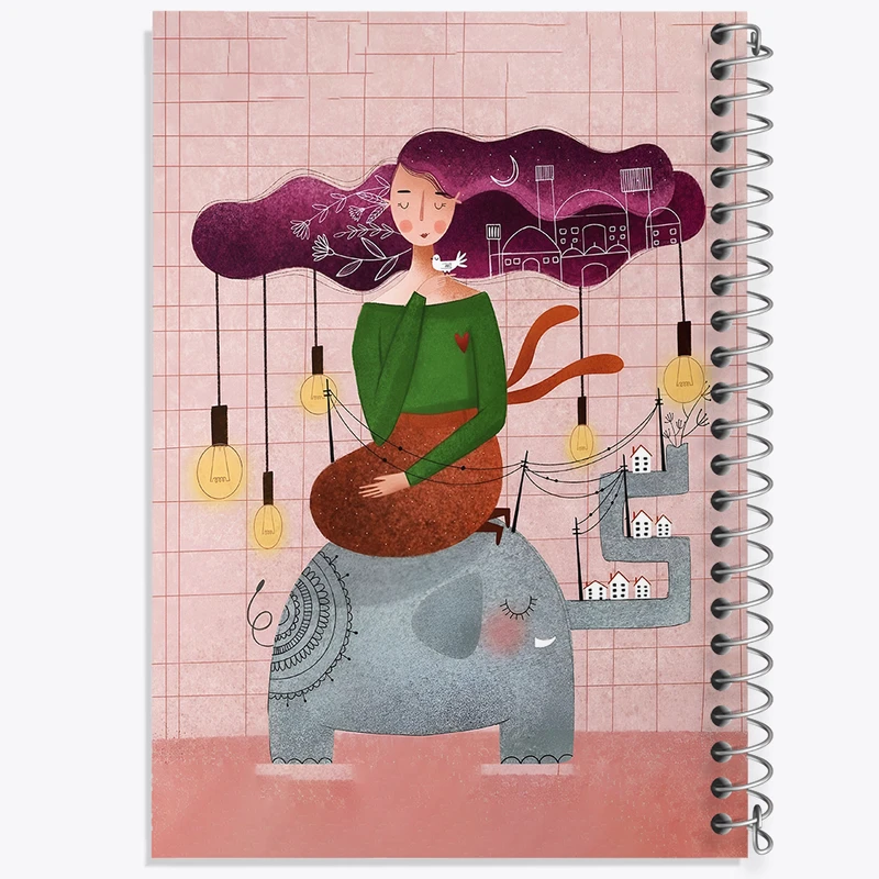 دفتر مشق 50 برگ خندالو طرح دخترانه کد N6311