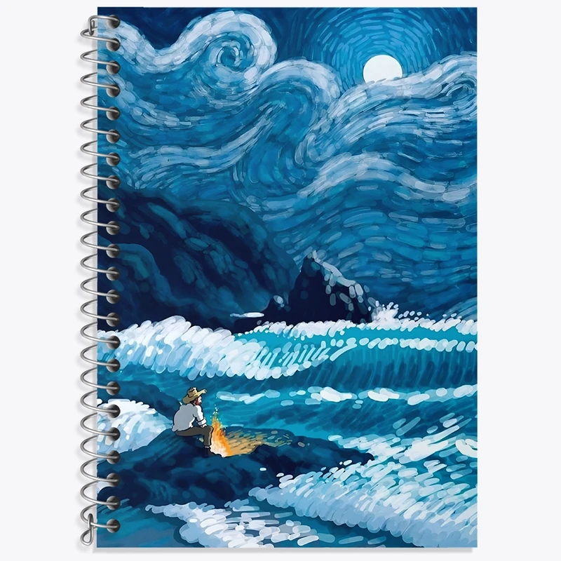 دفتر لغت 50 برگ خندالو طرح ونسان ونگوگ کد F3930