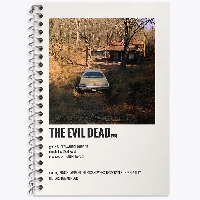 دفتر زبان 50 برگ خندالو مدل سه خط طرح مرده شیطانی (The Evil Dead) کد F13112