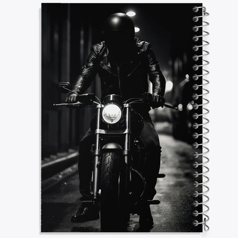 دفتر طراحی 50 برگ خندالو طرح موتور سیکلت کد F2677