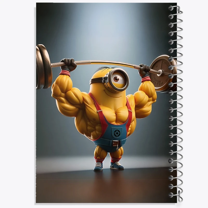 دفتر شطرنجی 50 برگ خندالو طرح مینیون ها (Minions) کد F4397