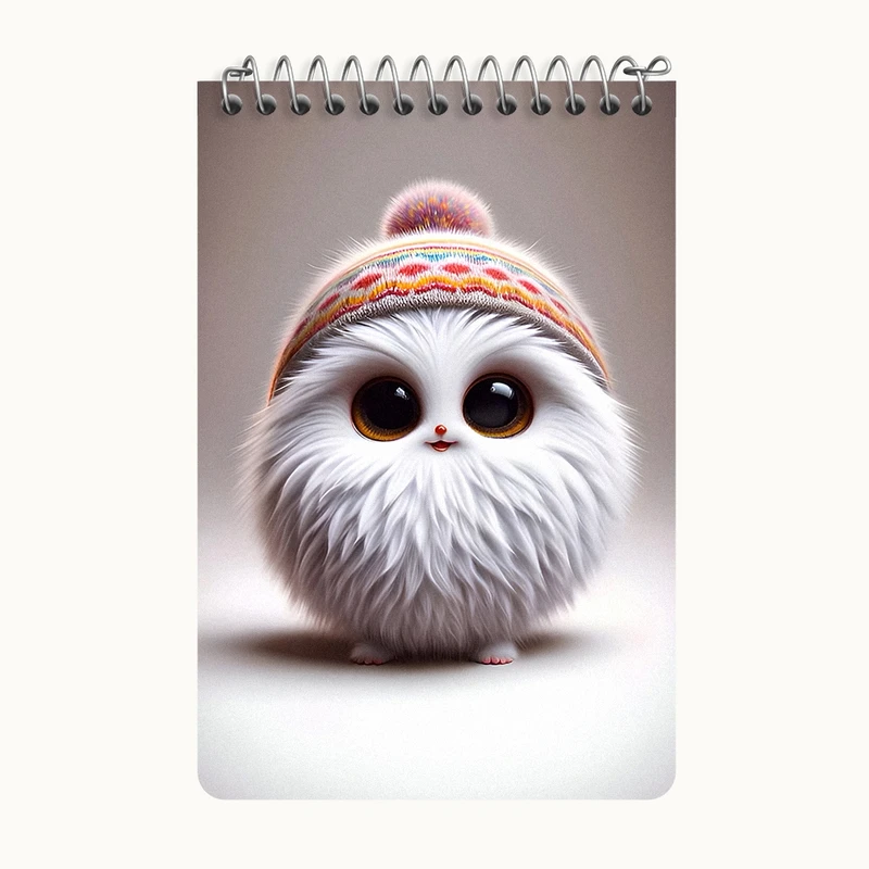 دفتر یادداشت 50 برگ خندالو طرح هیولای پشمالو کد F7886