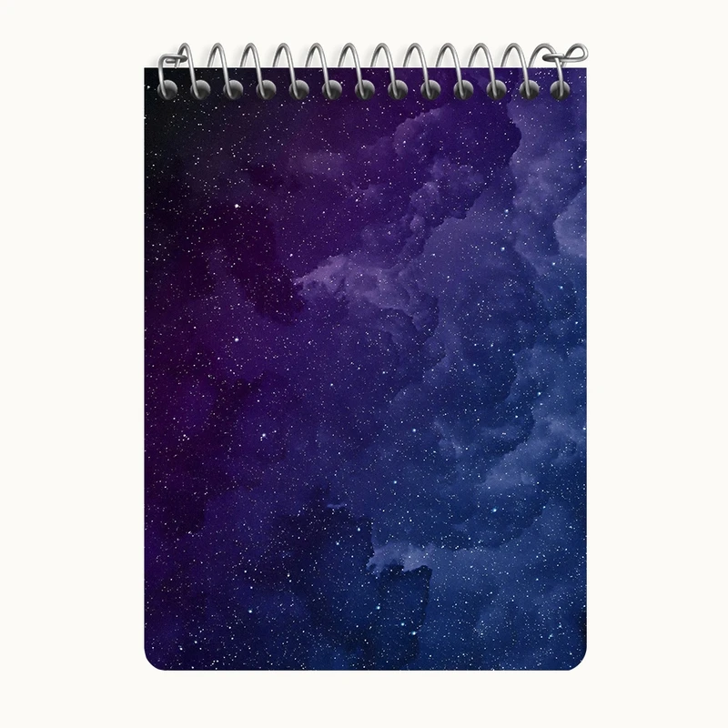 دفتر یادداشت 50 برگ خندالو طرح کهکشان کد N5431