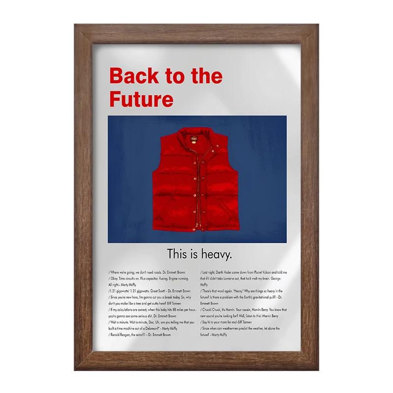 تابلو خندالو طرح بازگشت به آینده (Back to the Future) کد F13835