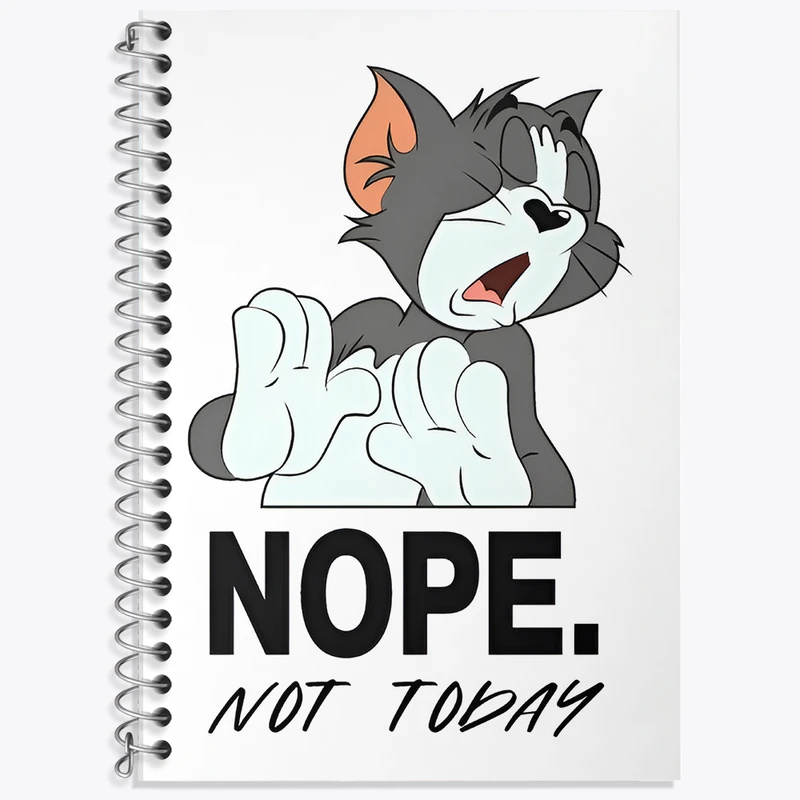 دفتر زبان 50 برگ خندالو مدل دو خط طرح تام و جری کد F11024