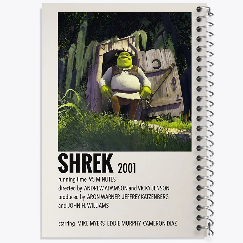 دفتر نقاشی 50 برگ خندالو طرح شرک (Shrek) کد F13220