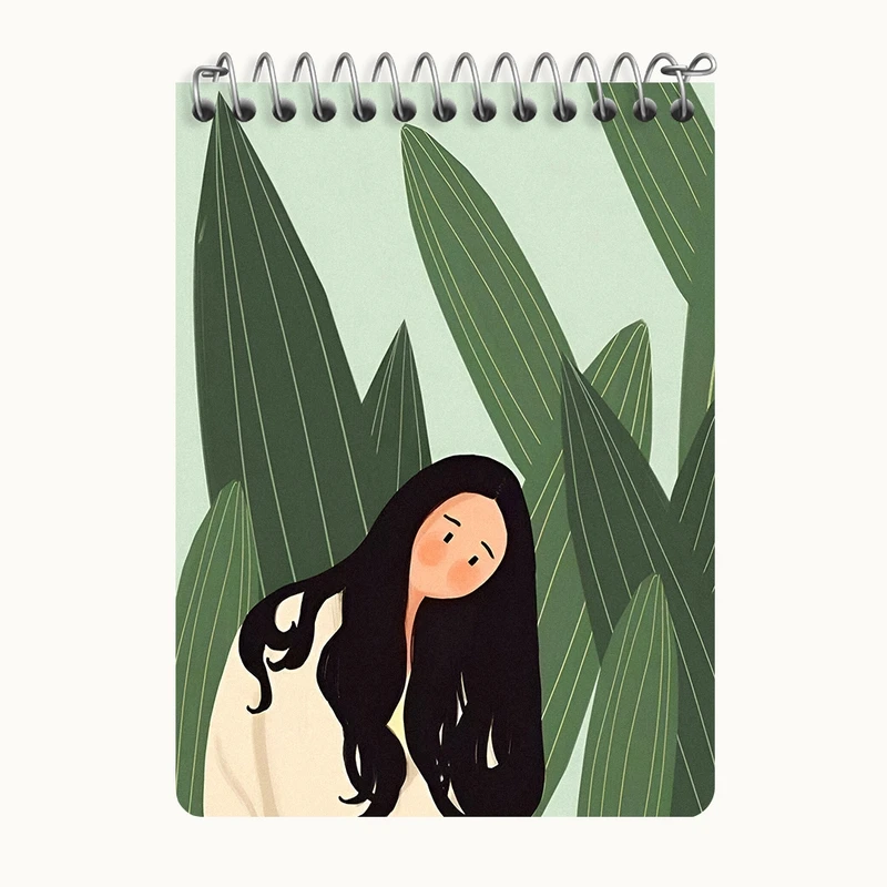 دفتر یادداشت 50 برگ خندالو طرح دخترانه فانتزی کد N8422