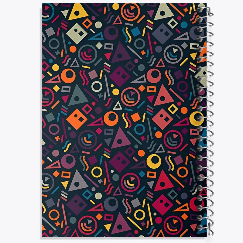 دفتر مشق 50 برگ خندالو طرح اشکال هندسی کد N7010