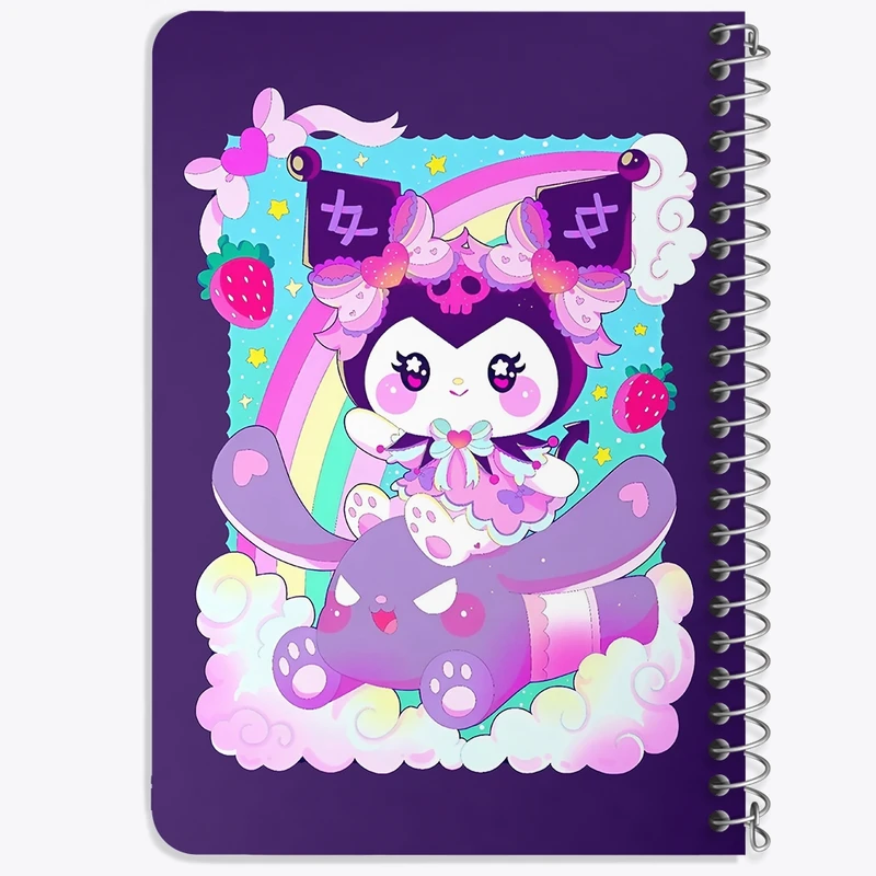 دفتر یادداشت 50 برگ خندالو طرح کرومی (Kuromi) کد N8977