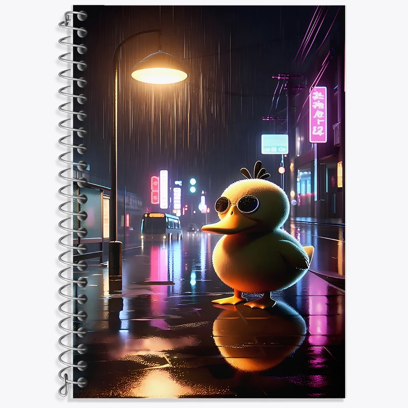 دفتر لغت 50 برگ خندالو طرح جوجه اردک گنگ کد F8967