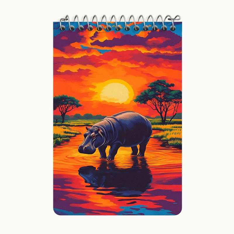 دفتر یادداشت 50 برگ خندالو طرح اسب آبی کد F12112