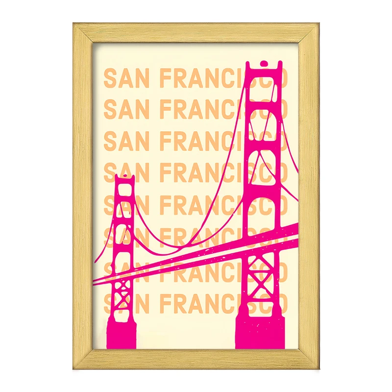 تابلو خندالو طرح سان فرانسیسکو (San Francisco) کد F5957