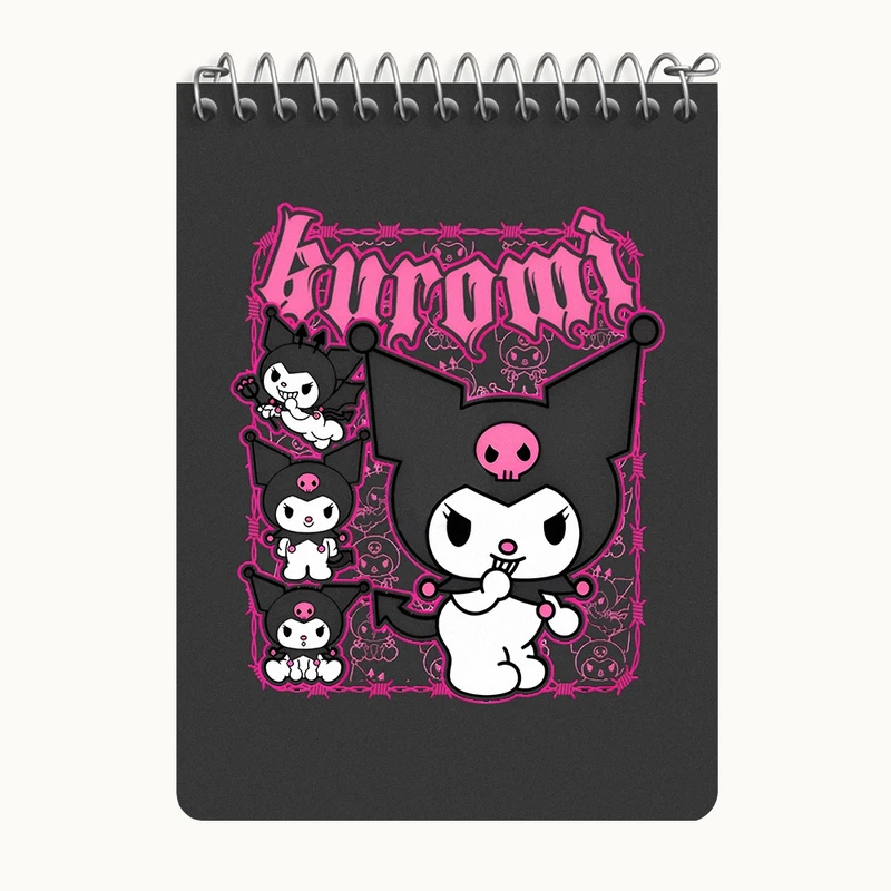 دفتر یادداشت 50 برگ خندالو طرح کرومی (Kuromi) کد N8239